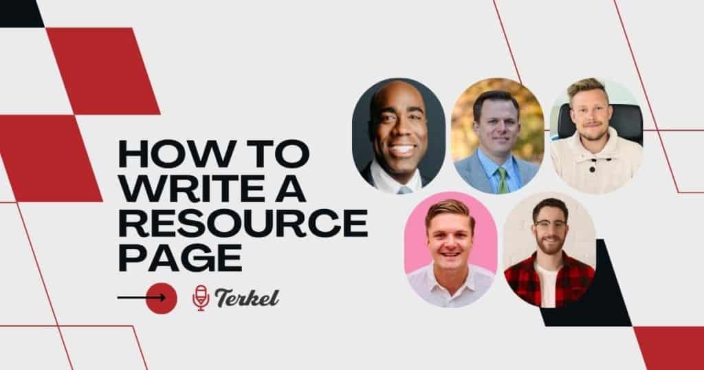 How to Write a Resource Page