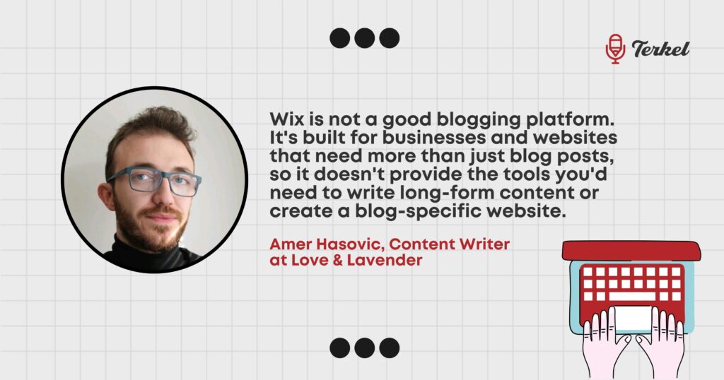 amer hasovic is wix good for blogging