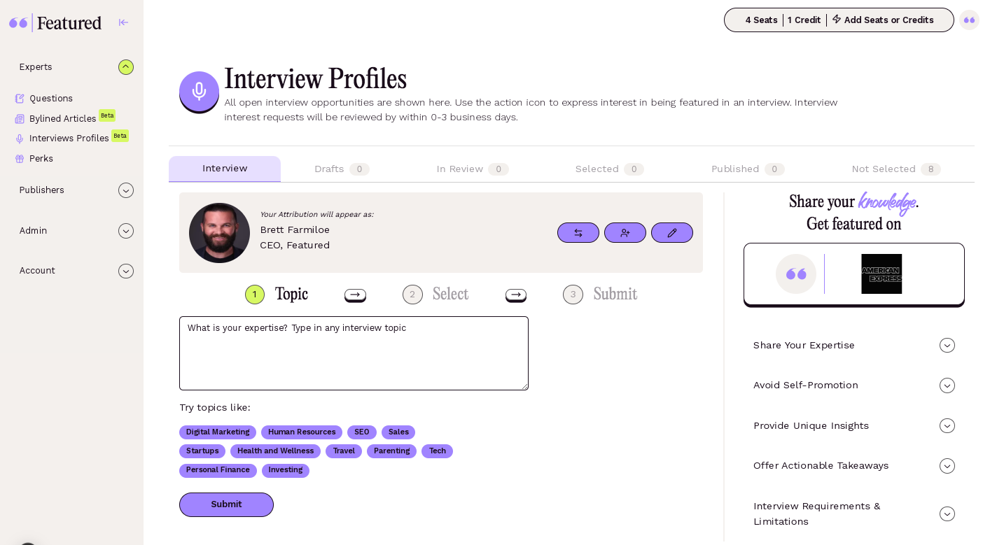 featured expert interview profile