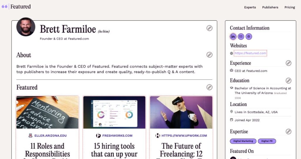 Featured Page