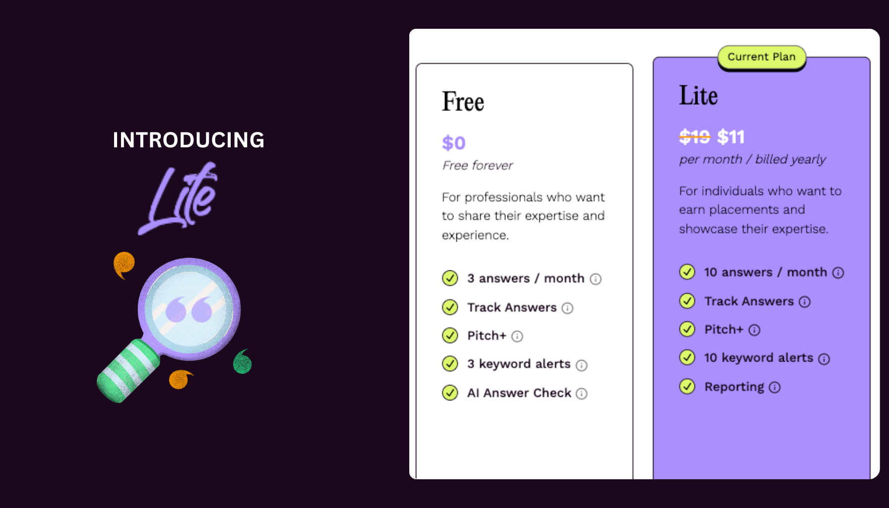 Featured Lite Plan