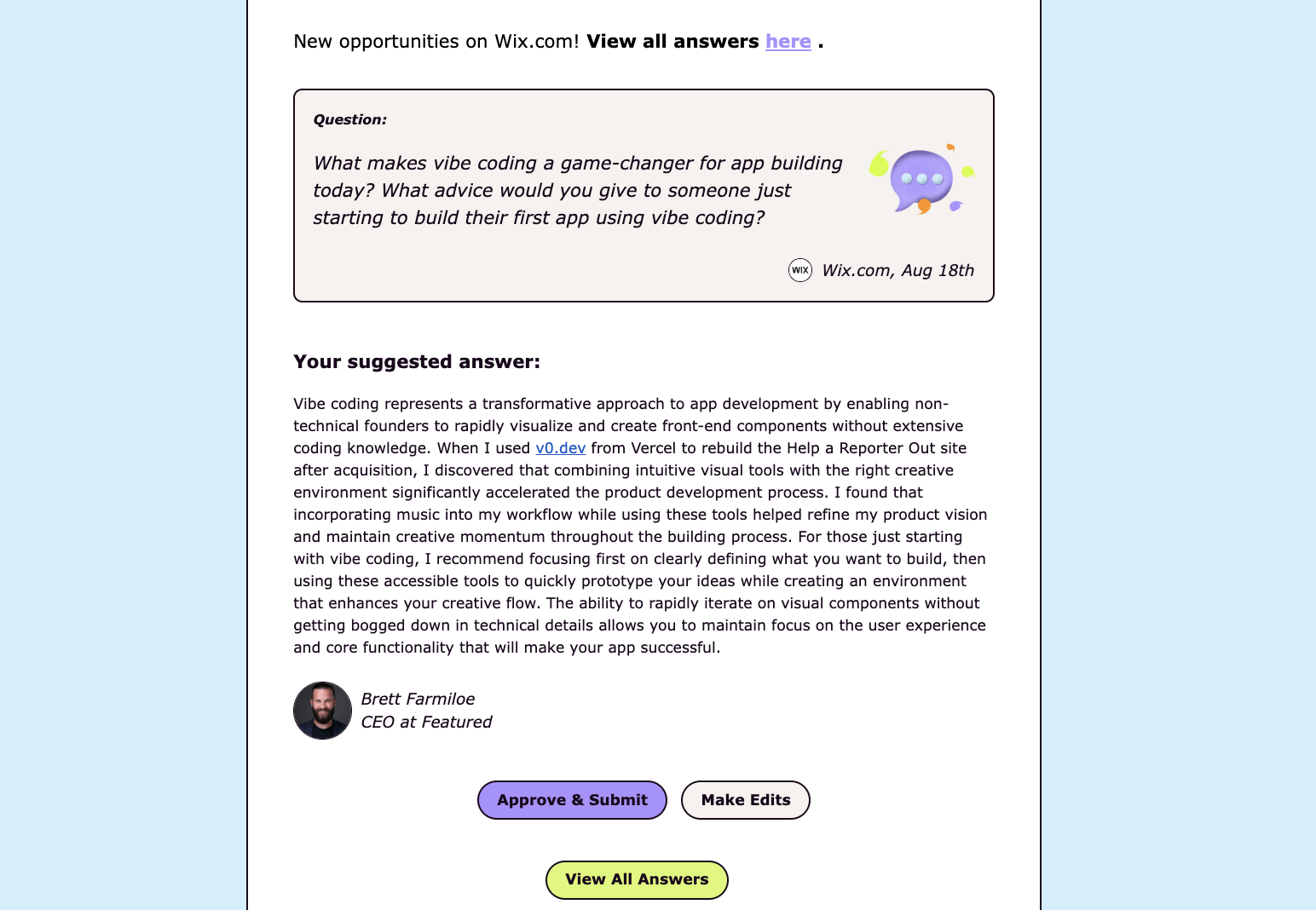 Featured AI Email