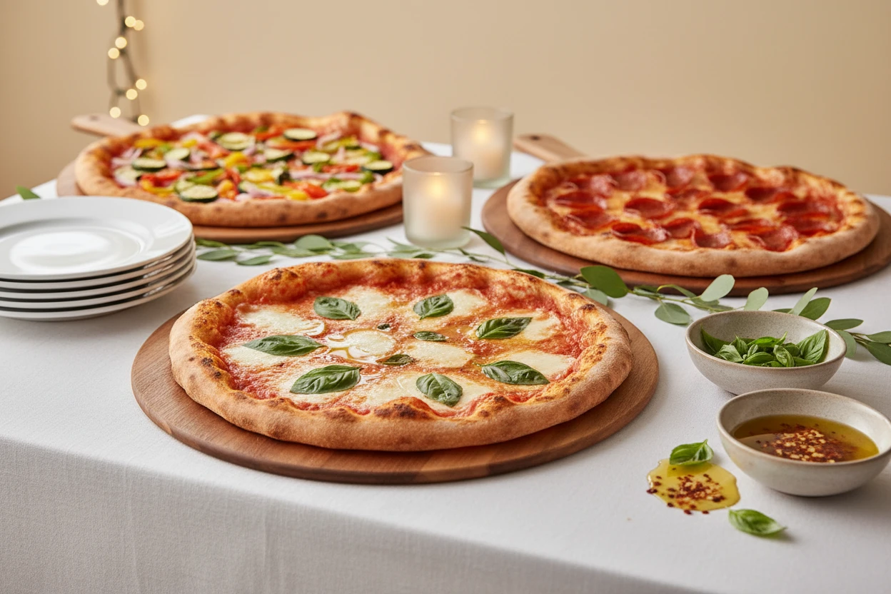 Designing Wedding Pizza Bars: Why They Work, How They Flow, and Why Guests Actually Love Them